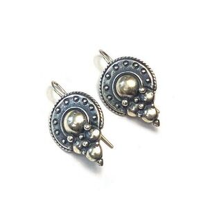 Sterling Silver Hook Earrings Bali Style